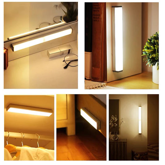 Motion Sensor Light Wireless LED Night Lights Bedroom Decor Light Detector Wall Decorative Lamp Staircase Closet Room Aisle Light